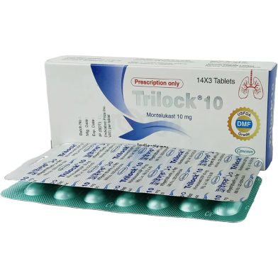 Trilock 10 mg 14's Strip Tablet image