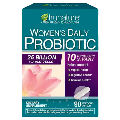 TruNature Womens Daily Probiotic 25 Billion Cells - 90 Capsules image