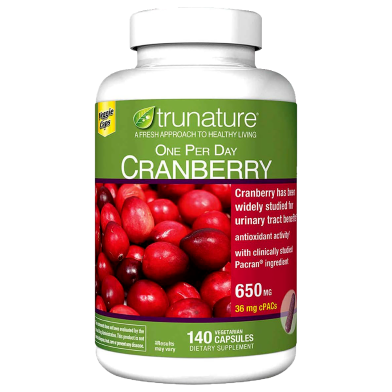 Trunature Cranberry 650mg (Healthy Urinary Tract)140 Vegetarian Capsules image