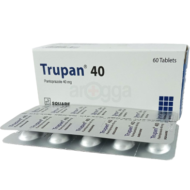 Trupan 40 mg 10's Strip Tablet image