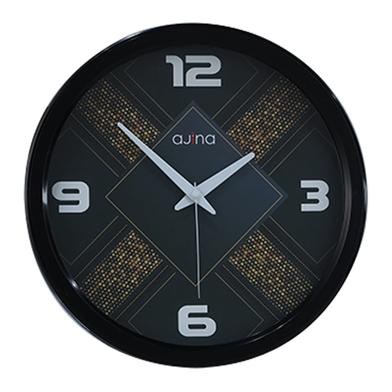 Ajina Tulip Wall Clock Round - Black T-2 image