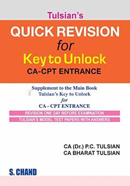 Tulsian's Quick Revision for Key to Unlock CA-CPT Entrance image