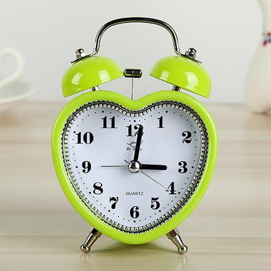 Twin Bell Alarm Table Clock Love Retro Gonti Green image