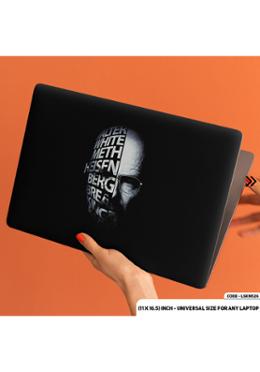 DDecorator Typography in Walter White Face Laptop Sticker image