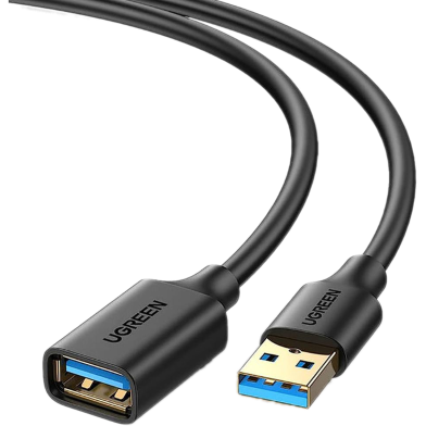 UGREEN 10373 USB 3 Extension Male Cable 2m (Black) image