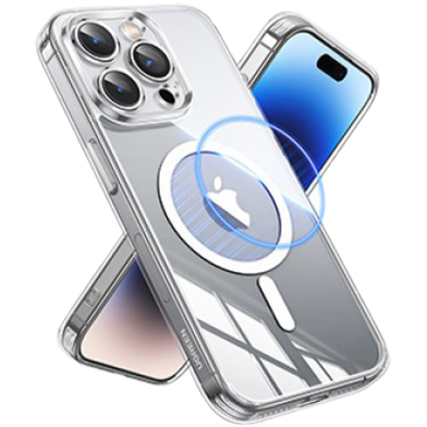 UGREEN 25399 Crystal Transparent Magnetic Protective Case for iPhone15 Pro Max 6.7-inch ( Transparent) LP728 image