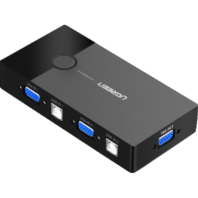UGREEN 30357 2-Port USB KVM Switch Box ABS Case CM595 image