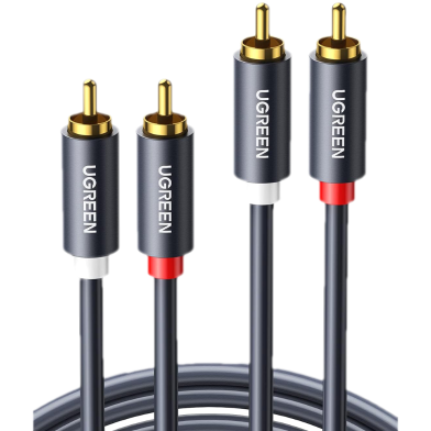 UGREEN 30747 2RCA Male to 2RCA Male Cable 1m (Black) AV104 image