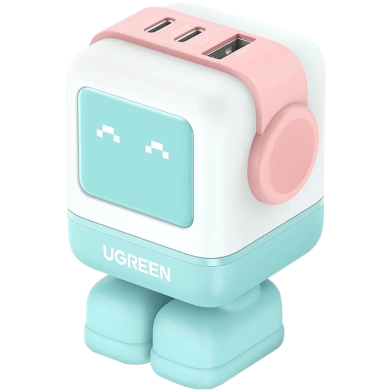 UGREEN 35856 Uno RG 65W 3-Port GaN Fast Charger Pink Blue US CD361 image
