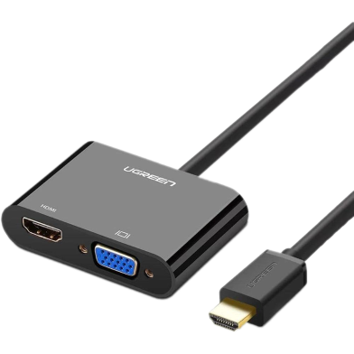 UGREEN 40744 HDMI to VGA plus HDMI Converter image