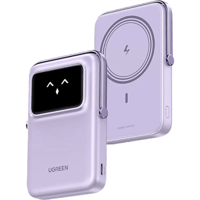 UGREEN 45328 10000mAh 20W Uno Magnetic Wireless Power Bank Purple PB572 image