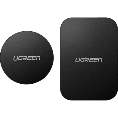 UGREEN 60410 Metal Plate for Magnetic Phone Stand 2 Pack Rectangular Rounded (Black) LP123 image
