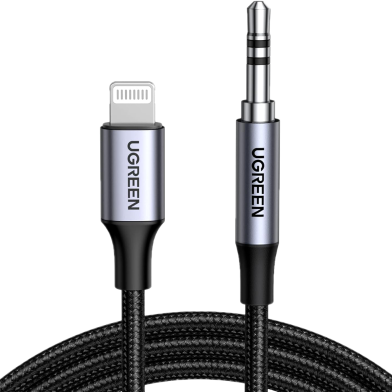 UGREEN 70862 Lightning to 3.5mm Audio Adapter Aluminium Braided 2m US315 image