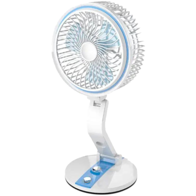 USB Rechargeable Folding Fan with LED Light (any color) - LR-2018 image
