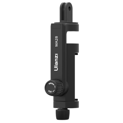 Ulanzi MA-28 Phone Clip For Action Camera Tripod Mount to Phone Holder Adapter With Cold Shoe image