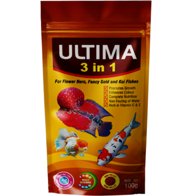 Ultima 3in1 Fish Food Pouch 100 gm image