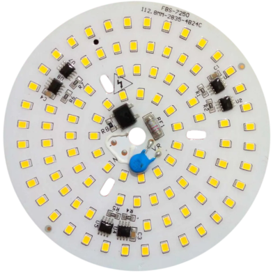 Ultra Bright White Input AC 220V 50W Integrated IC Driver SMD LED Water Proof 50 Watt Round LED Board 112mm 5 Pcs image