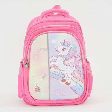 Unicorn School Bag - Pink Size Height 16 image