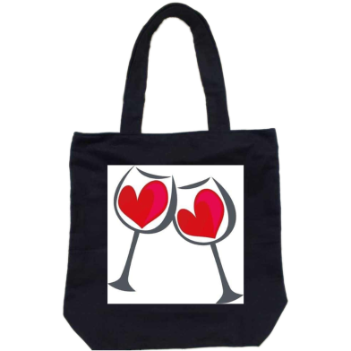 Unisex Top Handle Tote Canvas Bag With Zipper For Man And Women image