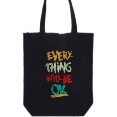 Unisex Top Handle Tote Canvas Bag With Zipper For Man And Women- BDQE-065 image