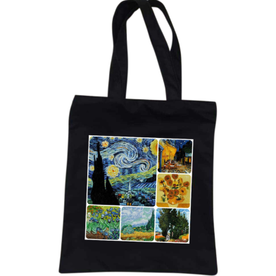 Unisex Top Handle Tote Canvas Bag With Zipper For Man And Women image