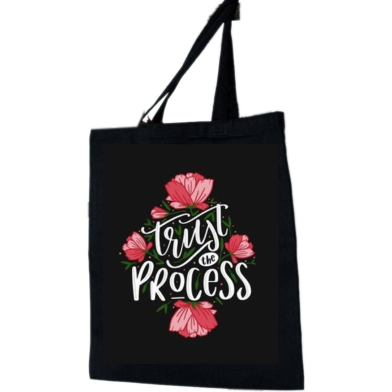 Unisex Top Handle Tote Canvas Bag With Zipper For Man And Women image