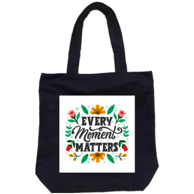 Unisex Top Handle Tote Canvas Bag With Zipper For Man And Women image