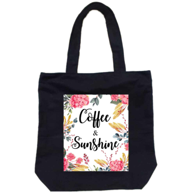 Unisex Top Handle Tote Canvas Bag With Zipper For Man And Women image