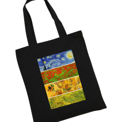 Unisex Top Handle Tote Canvas Bag With Zipper For Man And Women image