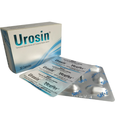 Urosin 0.4mg Capsule 6's Strip image