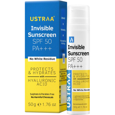 Ustraa Invisible Sunscreen Spf 50 - 50 gm image