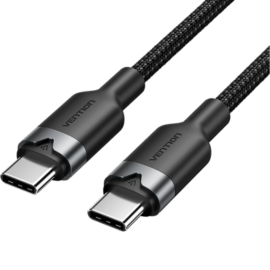 VENTION TRDBH USB 2.0 Type-C to Type-C 3A 2M Cable Black image