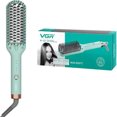 VGR V-592 Hair Straightener Hot Comb and Brush for Women image