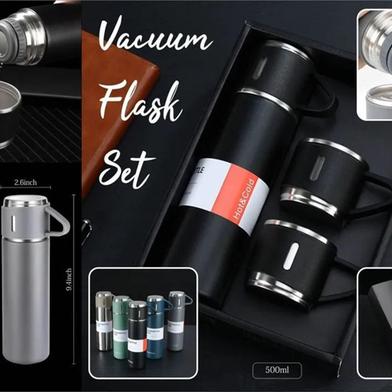 Vacuum Insulated Thermal Flask Set With Cup Set 3 in 1 Any Color image