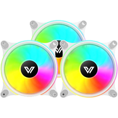 Value-Top CR10-W1298ARGB 3 In 1 ARGB Case Fan White image