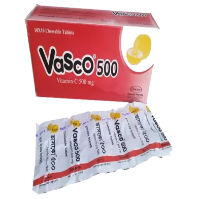 Vasco 500mg 10's Strip Tablets image