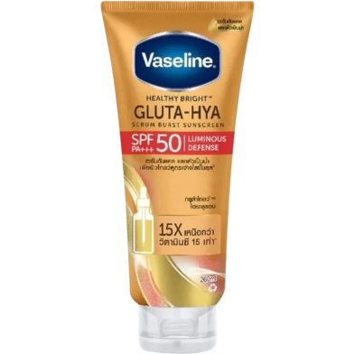 Vaseline 2X Gluta Hya Sunscreen Serum Burst SPF50 PA Deeply Moisturized 260ml image