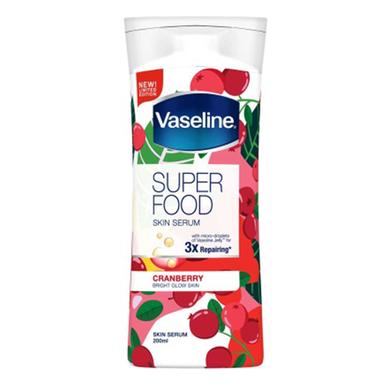 Vaseline Superfood Skin Serum Cranberry Body Lotion Red 200ml image