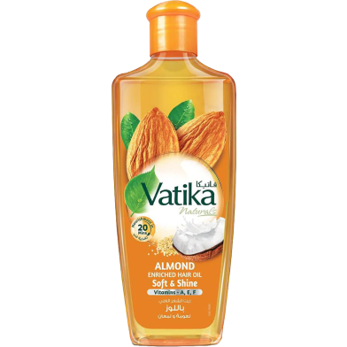 Vatika Almond Soft and Shine Enriched Hair Oil 200 ml image