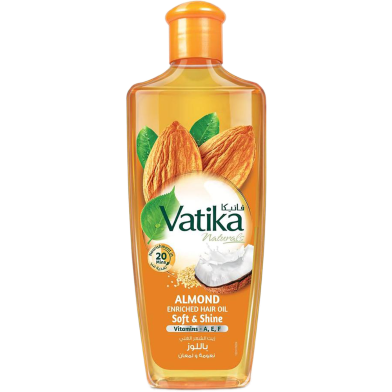 Vatika Almond Soft and Shine Enriched Hair Oil 300 ml image