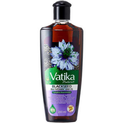 Vatika Black Seed Strong and Shiny Enriched Hair Oil 200 ml image