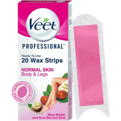 Veet Normal Skin Full Body Waxing Kit 20 pcs image