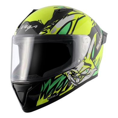 Vega Bolt Bunny Black Neon Yellow Helmet image