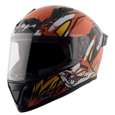 Vega Bolt Bunny Black Orange Helmet image