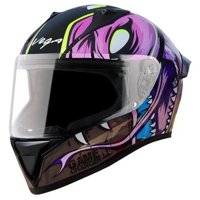 Vega Bolt Game Changer Black Pink Helmet image
