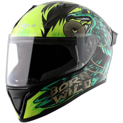 Vega Bolt Wild Black Yellow Helmet image