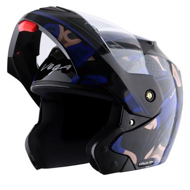Vega Crux Dx Fighter Black Blue Helmet image