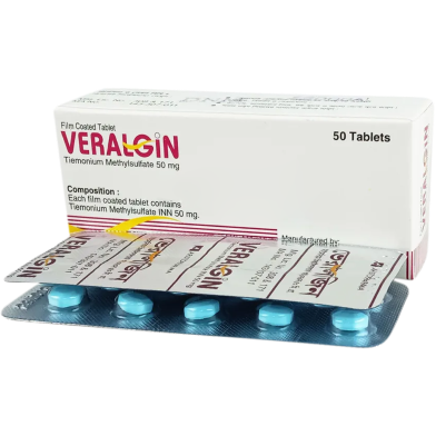 Veralgin 50mg Tablet 10's Strip image