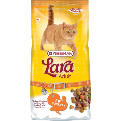 Versele Lara Chunks With Turkey and Chicken for Adult Cats 2 kg image