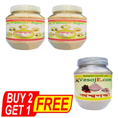 VesojE Agro Ponchovut Powder - 150gm And Ponchovut Powder - 150gm With Ashwagandha Powder - 150gm (Buy 2 Get 1) Free image